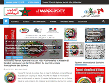 Tablet Screenshot of lemarocsportif.com